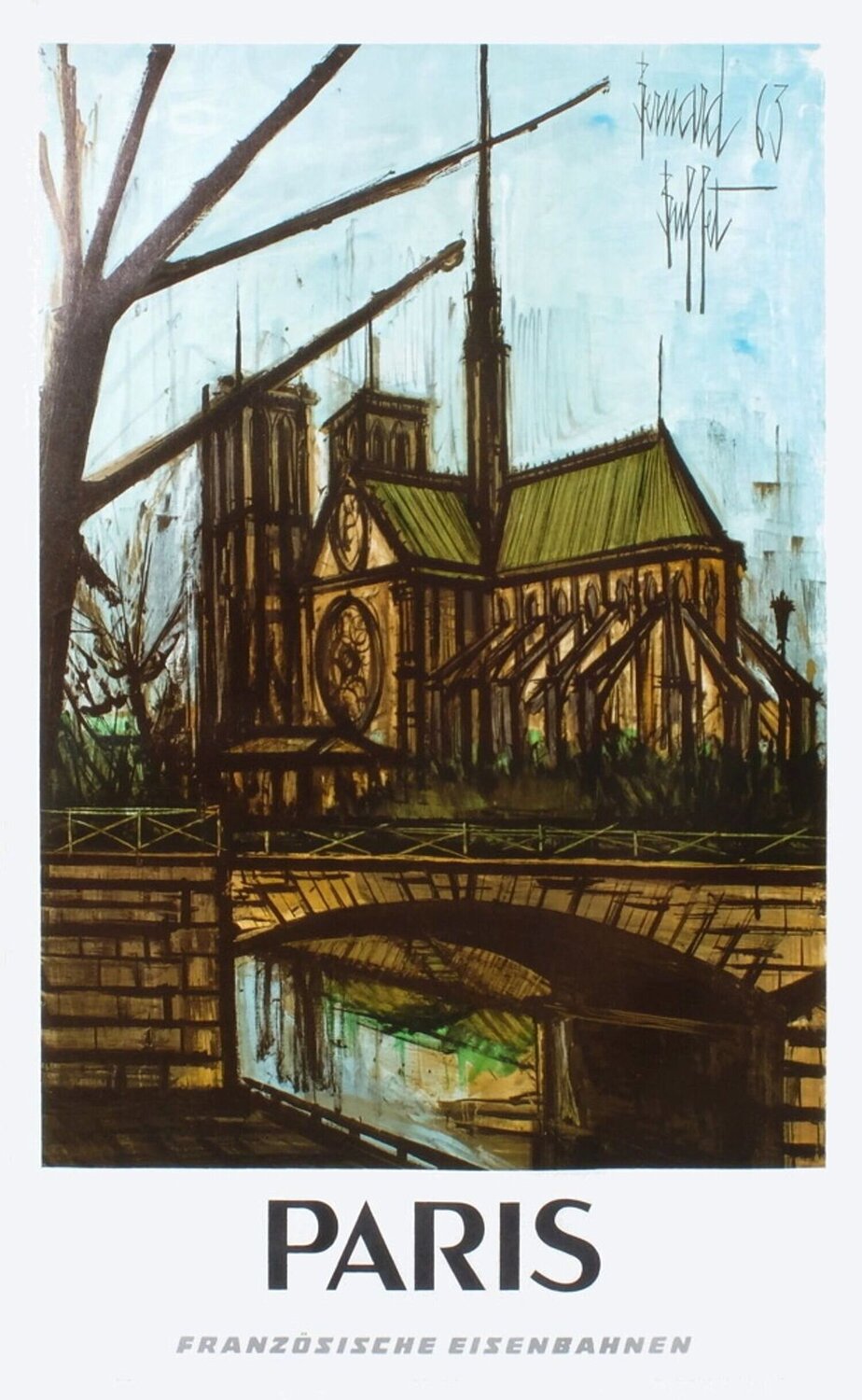 Paris - Französisches Eisenbahnen Bernard Buffet
