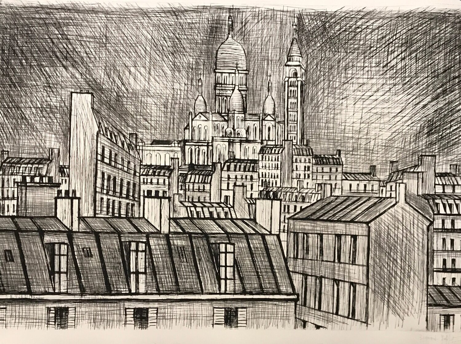 Le Sacré-Coeur a Montmartre Bernard Buffet Druck zu verkaufen