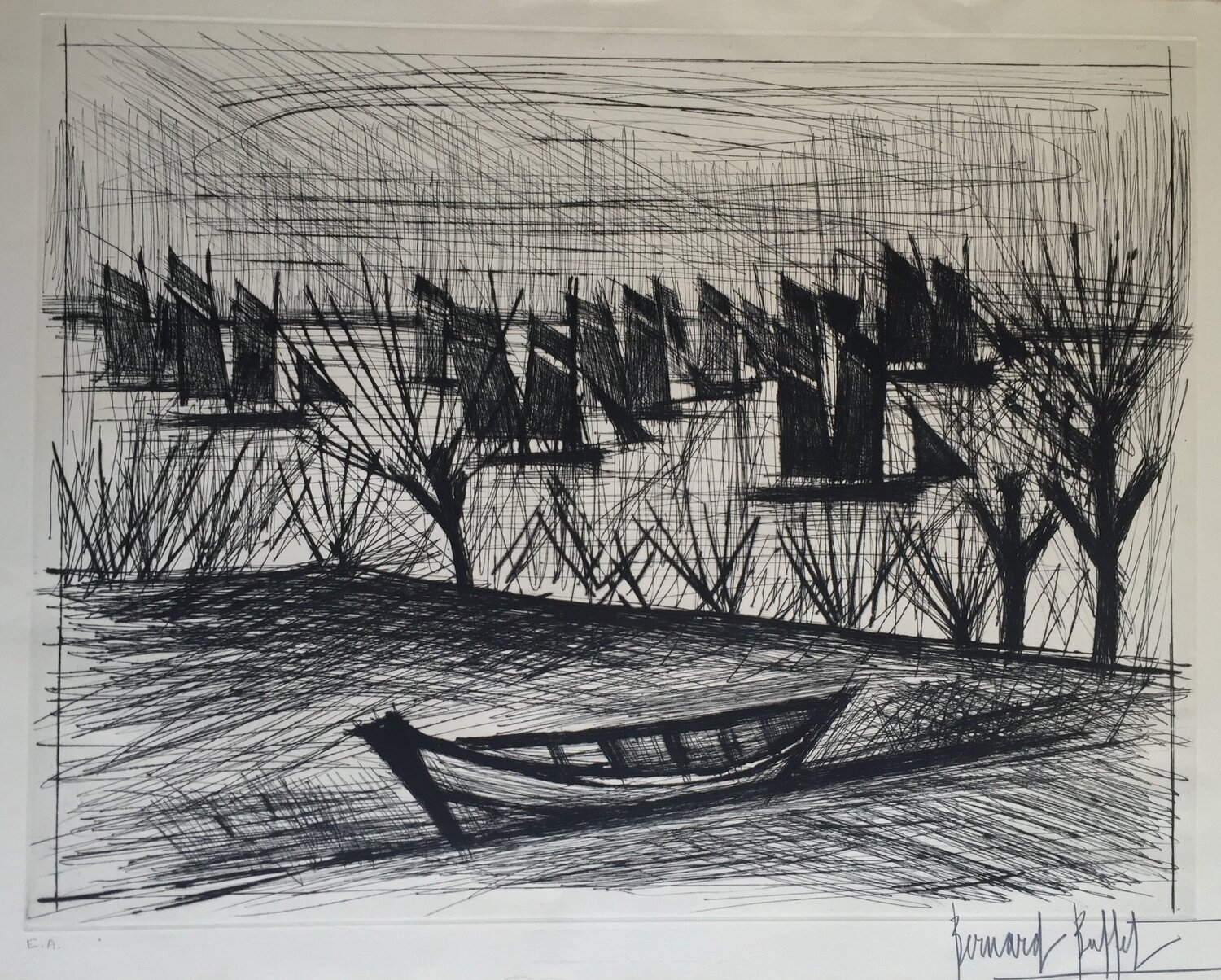 Depart Pour La Peche Bernard Buffet
