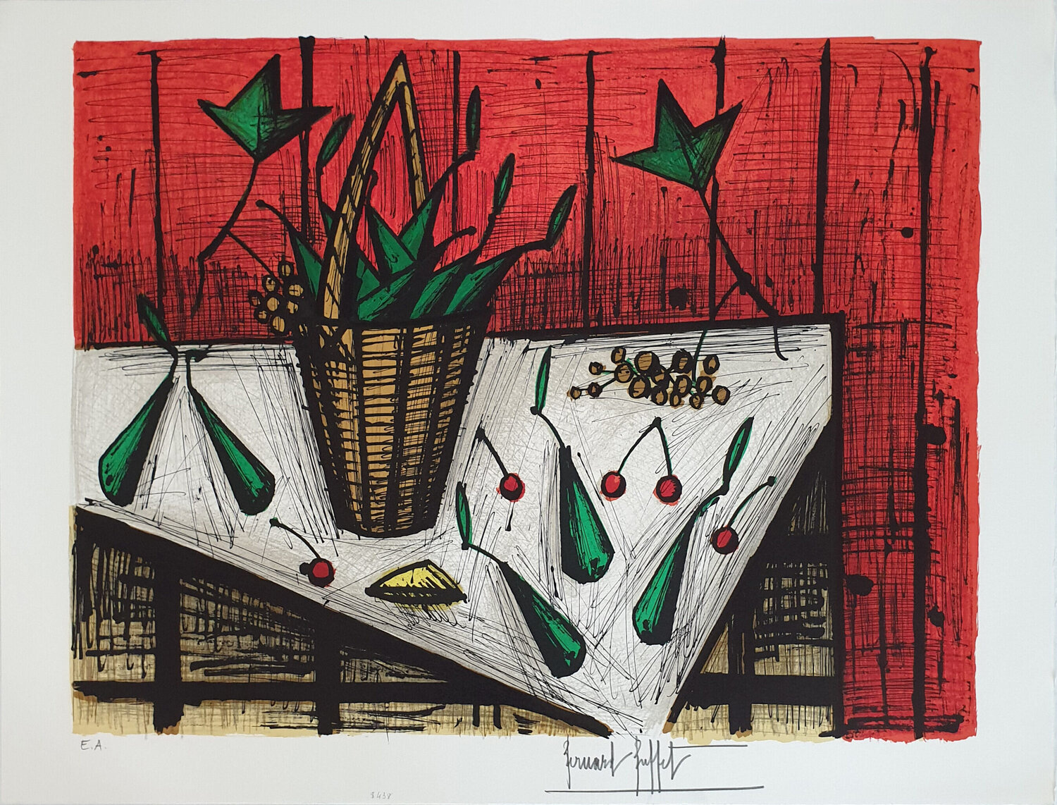 Nature Morte au Panier Bernard Buffet