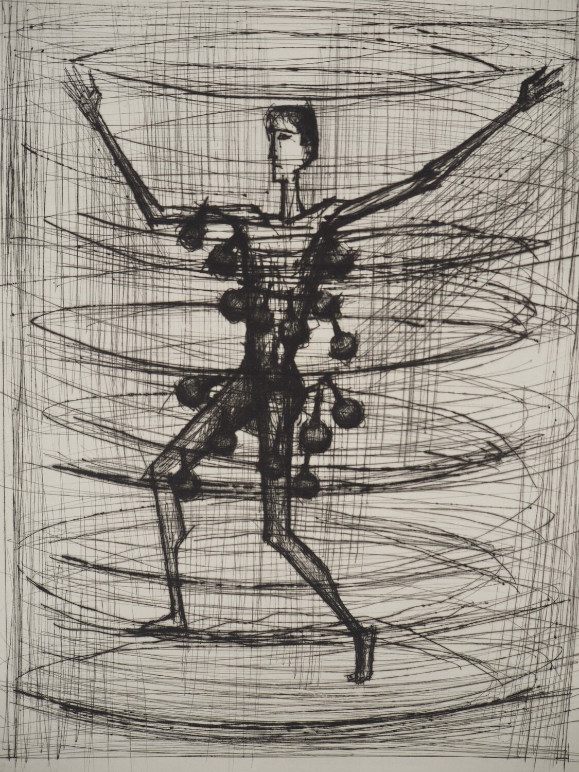 La Machine volante, Gravure originale Bernard Buffet Print for sale