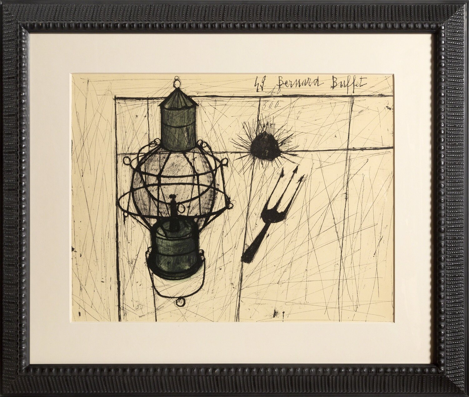 Oursins et Lampe à Petrole  Bernard Buffet