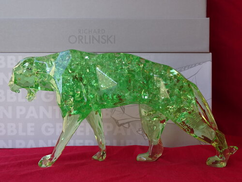 PANTHER BUBBLE (GREEN EDITION) von Richard Orlinski, Skulptur kaufen auf Singulart