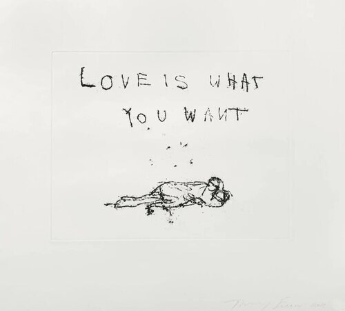 Love is what you want van Tracey Emin, Afdruk te koop op Singulart