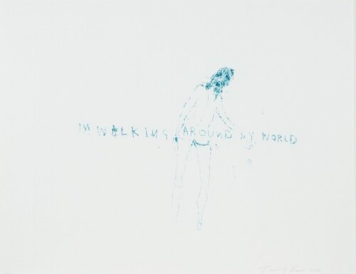 Walking around my world di Tracey Emin, Stampa in vendita su Singulart