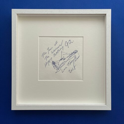 GQ 30th Anniversary Napkin (Framed in White) van Tracey Emin, Afdruk te koop op Singulart