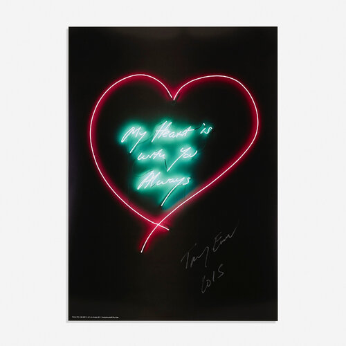 My Heart is With You Always van Tracey Emin, Afdruk te koop op Singulart