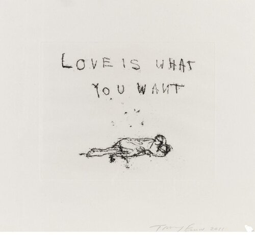 Love is What You Want van Tracey Emin, Afdruk te koop op Singulart
