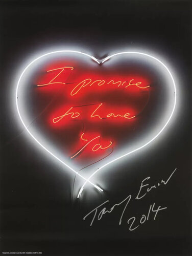 I PROMISE TO LOVE YOU par Tracey Emin, Édition en vente sur Singulart