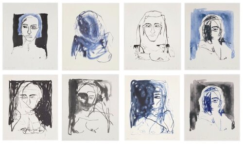 These Feelings Were True Full Set of 8 Lithographs par Tracey Emin, Édition en vente sur Singulart