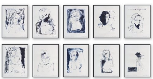 A Journey To Death (full set of 10 prints) van Tracey Emin, Afdruk te koop op Singulart