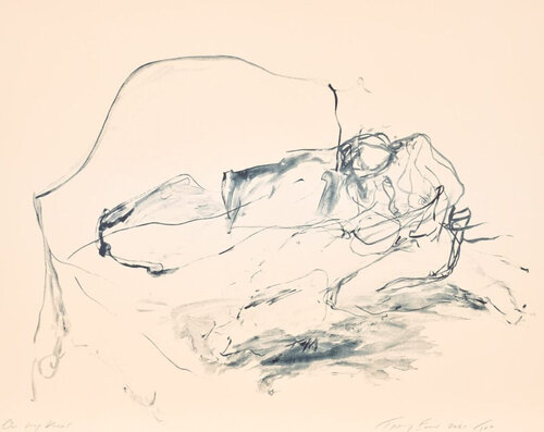 On My Knees Lithograph van Tracey Emin, Afdruk te koop op Singulart