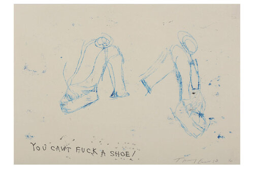 Tracey Emin You Can't Fuck A Shoe di Tracey Emin, Stampa in vendita su Singulart
