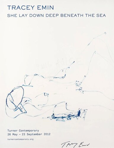 Tracey Emin She Lay Down Deep Beneath the Sea by Tracey Emin, Print for Sale on Singulart