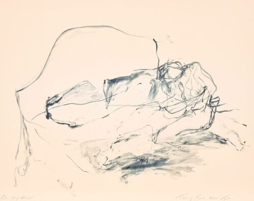 On My Knees Lithograph van Tracey Emin, Afdruk te koop op Singulart