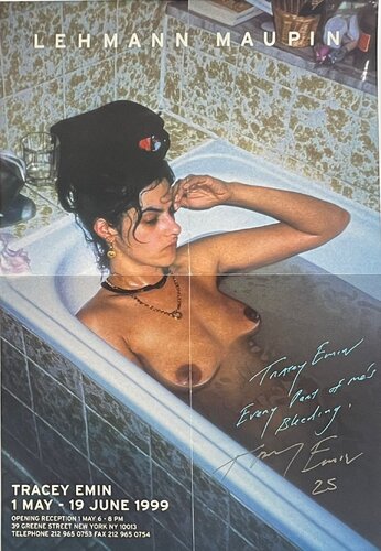 Tracey Emin - scarce early poster (Hand Signed by Tracey Emin in 2025) van Tracey Emin, Afdruk te koop op Singulart