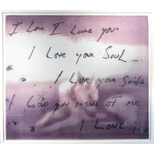 I Love You van Tracey Emin, Textiel te koop op Singulart
