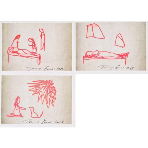 ipad Sketches - Nativity set of 3 van Tracey Emin, Afdruk te koop op Singulart