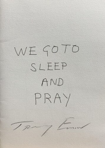 Tracey Emin - Limited Edition Artist Book: We Go to Sleep and Pray (Hand Signed by Tracey Emin) van Tracey Emin, Afdruk te koop op Singulart