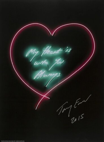 Tracey Emin Framed My Heart Is With You Always van Tracey Emin, Afdruk te koop op Singulart