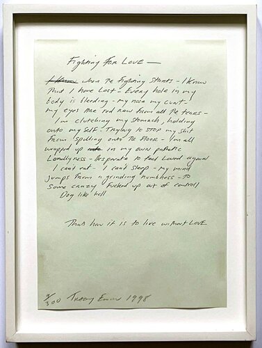 Tracey Emin - Fighting for Love by Tracey Emin, Print for Sale on Singulart