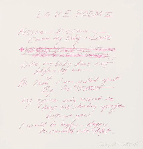 Love Poem II by Tracey Emin, Print for Sale on Singulart