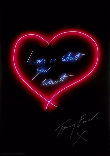 Tracey Emin Framed Love Is What You Want van Tracey Emin, Afdruk te koop op Singulart