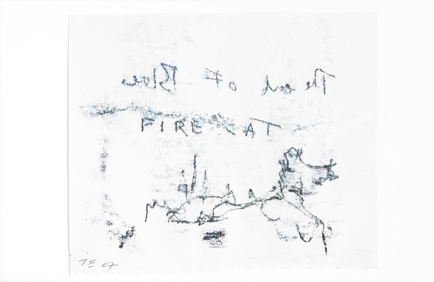 Hell Cat Tower Drawing 53 Tracey Emin