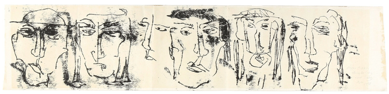 Tracey Emin Unique Portraits Monoprint Tracey Emin