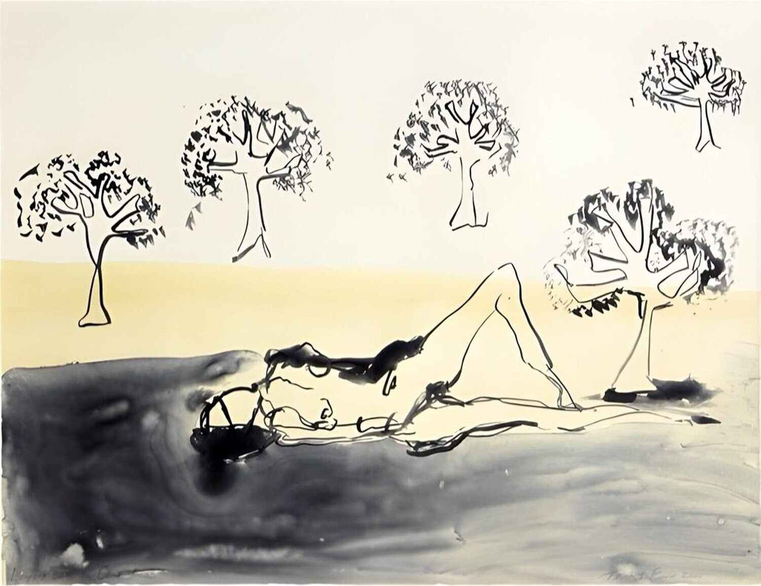 Laying With the Olive Trees Tracey Emin