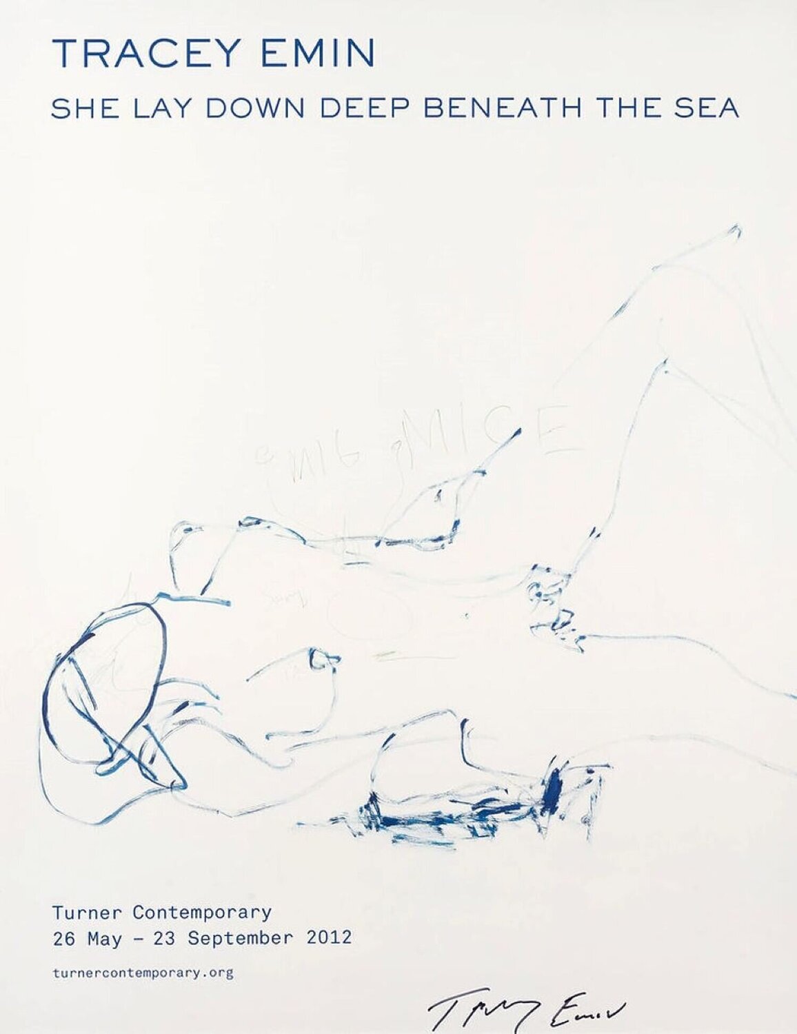 Tracey Emin She Lay Down Deep Beneath the Sea Tracey Emin