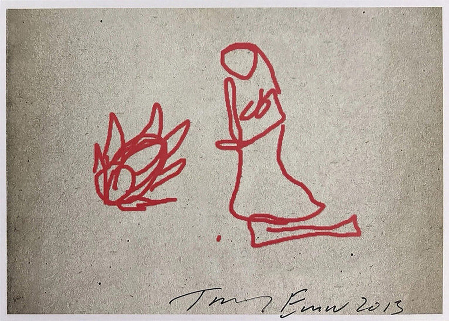 Tracey Emin Nativity iPad Drawing Tracey Emin