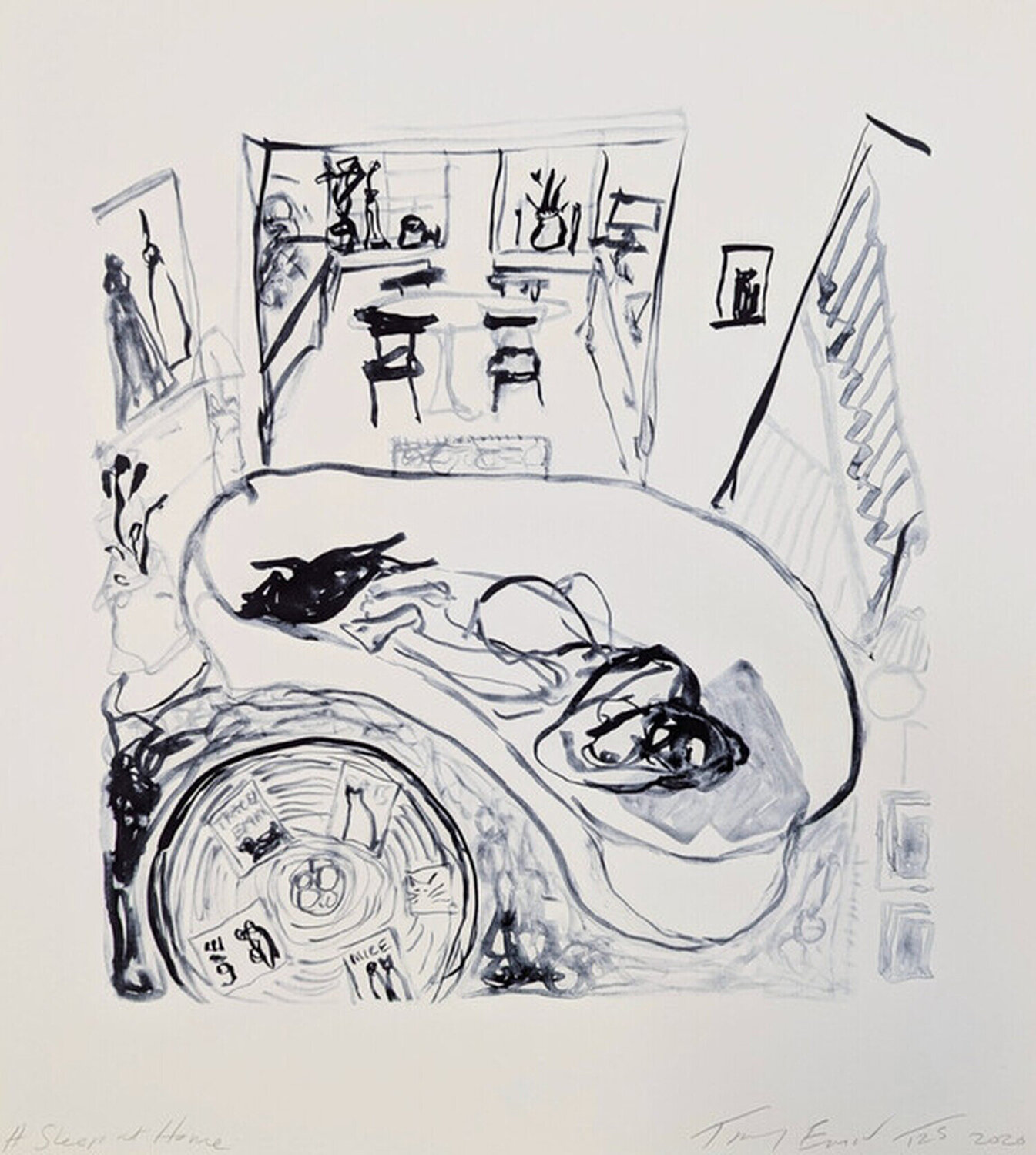 A Sleep at Home Tracey Emin Stampa in vendita