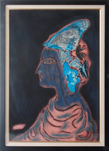 Spirit of Butterfly di Yayoi Kusama, Pittura in vendita su Singulart