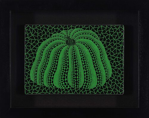Pumpkin 南瓜 di Yayoi Kusama, Pittura in vendita su Singulart