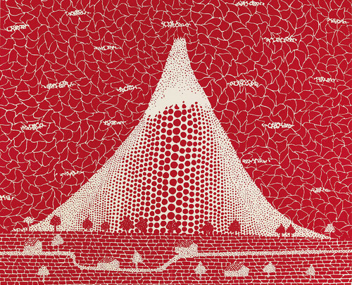 Mt. Fuji 富士 di Yayoi Kusama, Stampa in vendita su Singulart