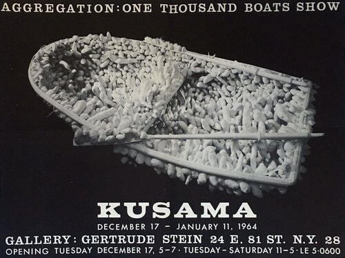 Yayoi Kusama One Thousand Boats poster 1963 di Yayoi Kusama, Stampa in vendita su Singulart