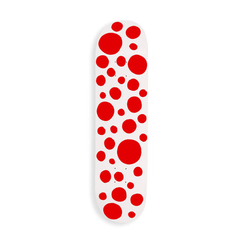 Yayoi Kusama  red skateboard(drop ) di Yayoi Kusama, Tessile in vendita su Singulart