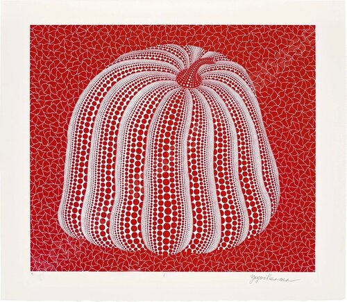 Red Colored Pumpkin di Yayoi Kusama, Stampa in vendita su Singulart