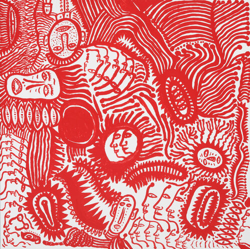 WINTER HAS COME par Yayoi Kusama, Peinture en vente sur Singulart