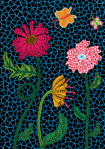 Flowers di Yayoi Kusama, Stampa in vendita su Singulart
