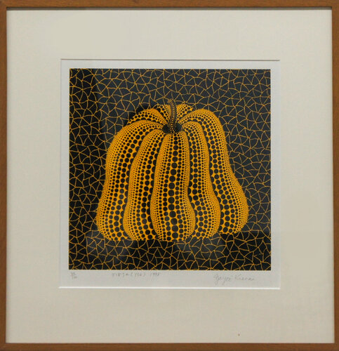 Pumpkin (YSQ) di Yayoi Kusama, Pittura in vendita su Singulart