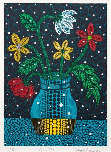 Flowers di Yayoi Kusama, Stampa in vendita su Singulart