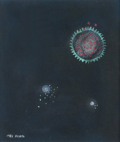 2.3.4.Q di Yayoi Kusama, Pittura in vendita su Singulart