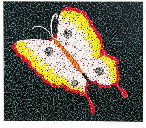 アート・デザイン・音楽 yellowkorner FORMENTO & FORMENTO Butterfly by Yayoi Kusama (1985) : Print Screen Printing
