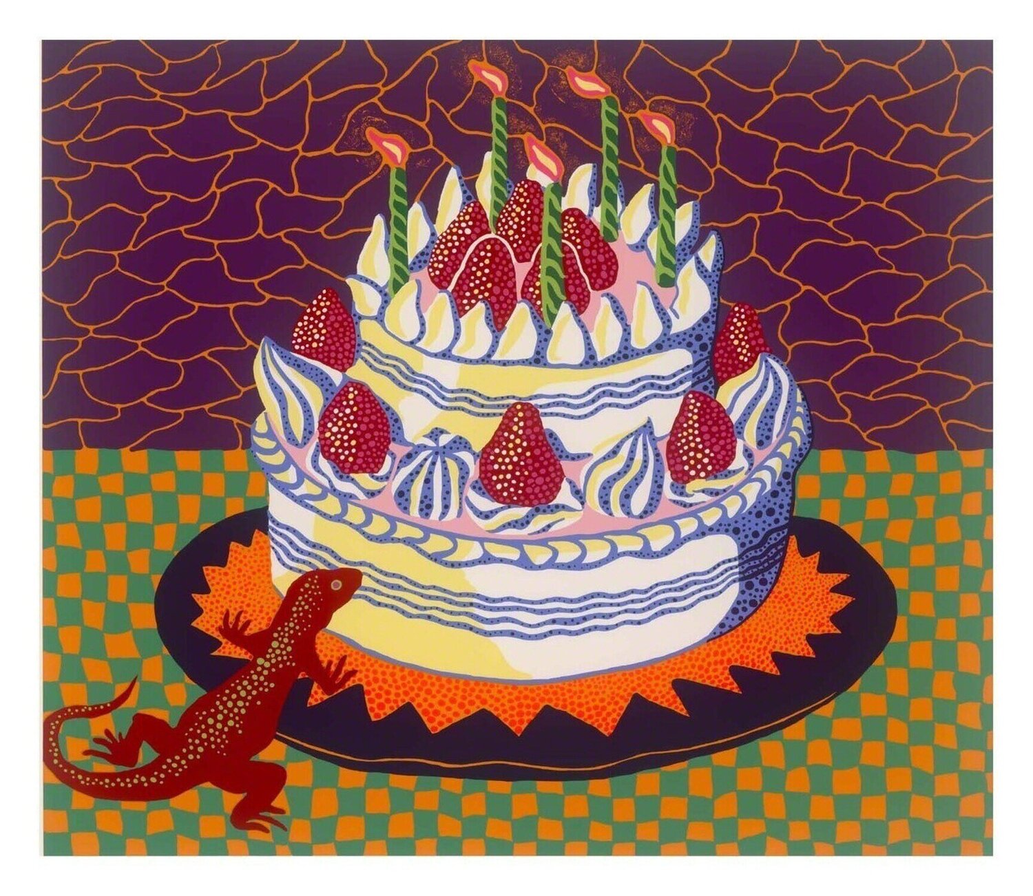Night Yayoi Kusama Afdruk te koop