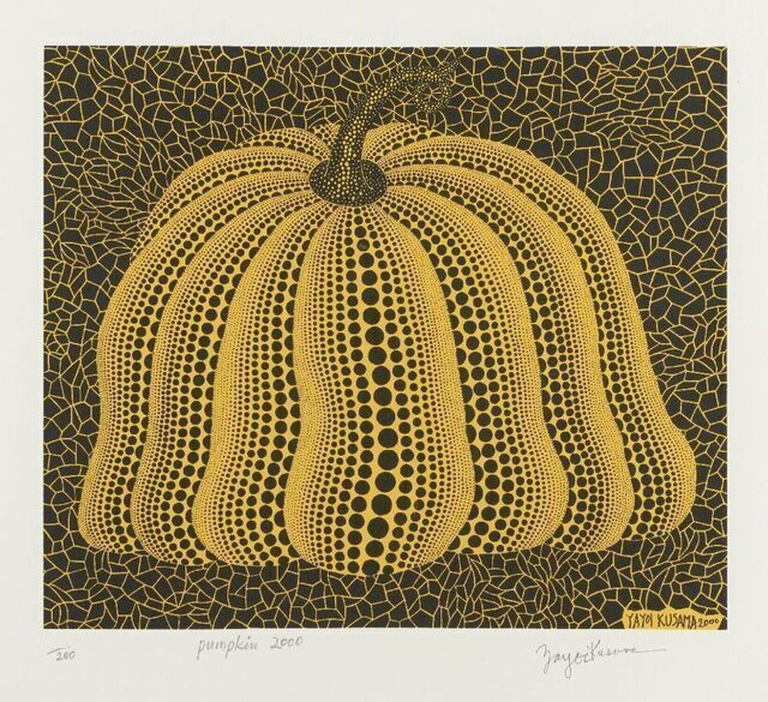 Pumpkin 2000 Yayoi Kusama Print for sale