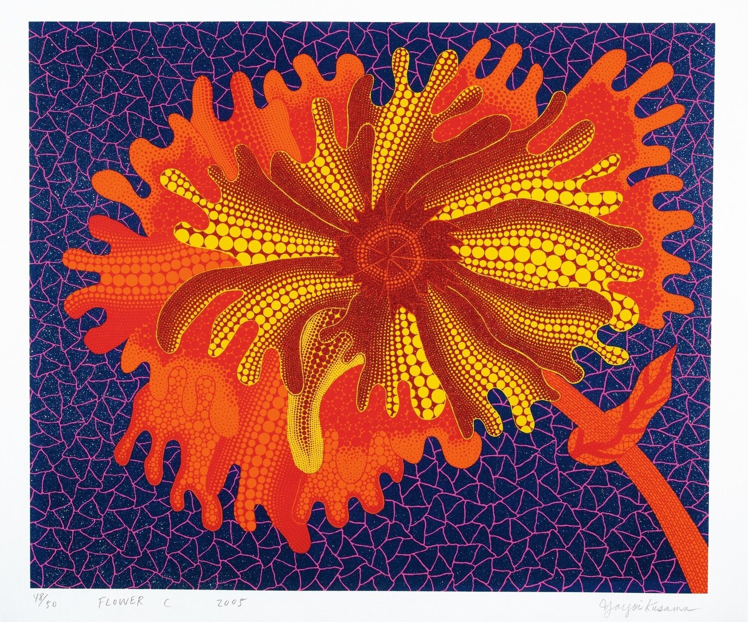 Flowers C Yayoi Kusama Édition à vendre