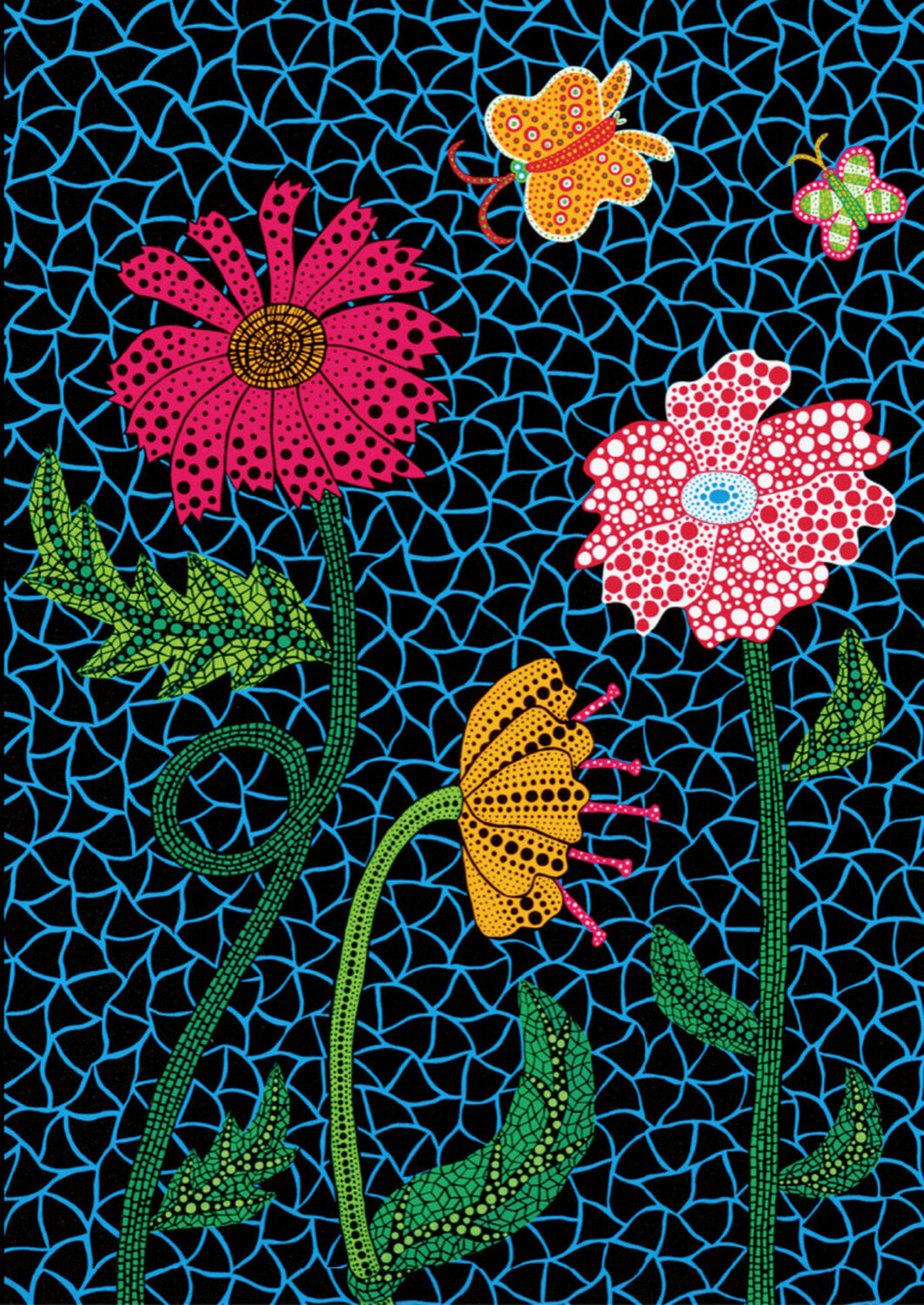 Flowers Yayoi Kusama Stampa in vendita