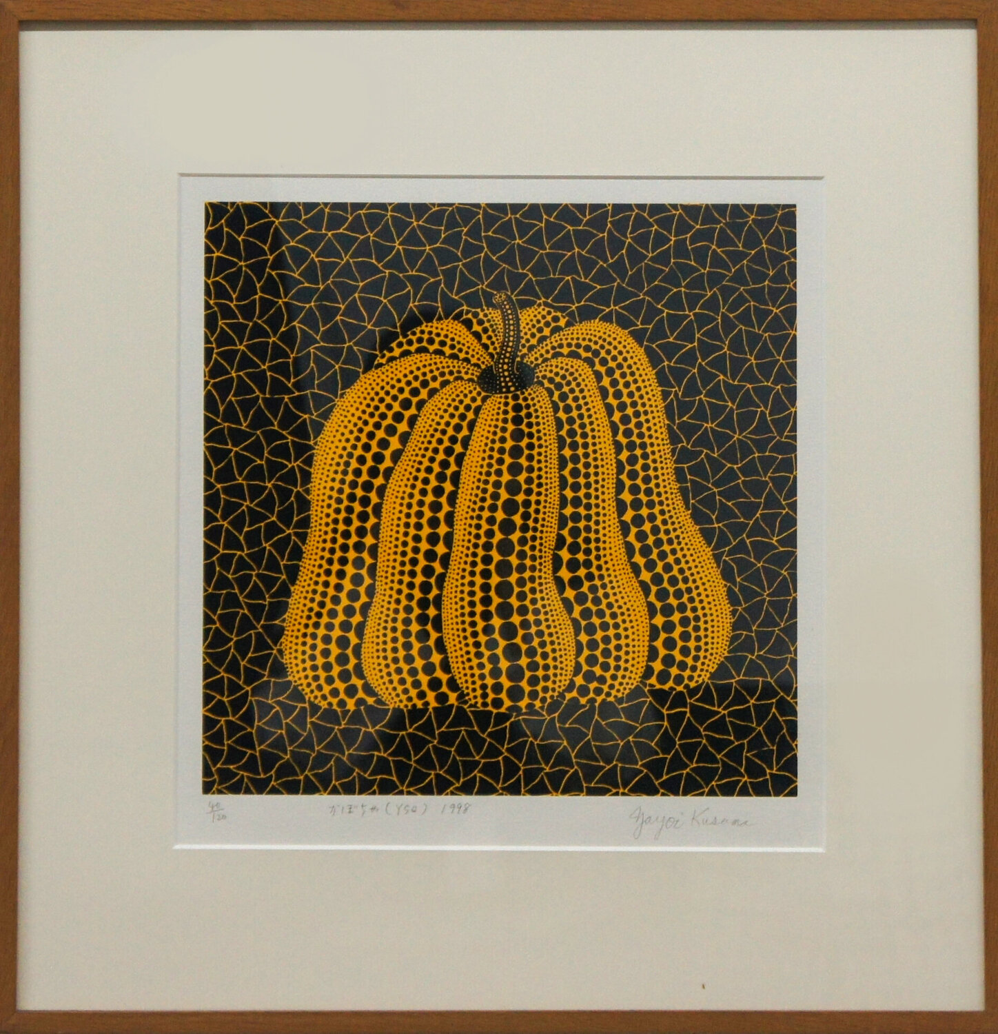 Pumpkin (YSQ) Yayoi Kusama Dipinto originale in vendita